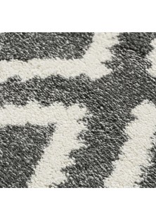 Beauty Home Χαλί Vibe Art 9576 133x190 Grey White Γκρι Λευκό