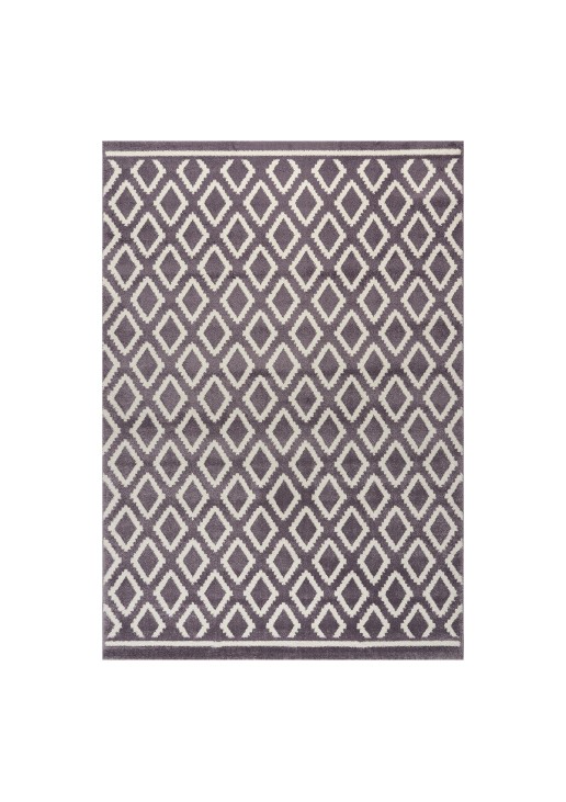 Beauty Home Χαλί Vibe Art 9578 133x190 Lila White Λιλά Λευκό