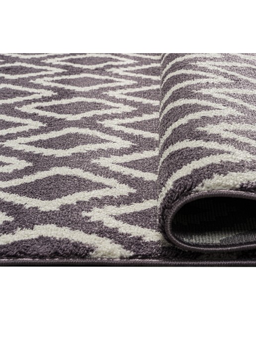 Beauty Home Χαλί Vibe Art 9578 133x190 Lila White Λιλά Λευκό