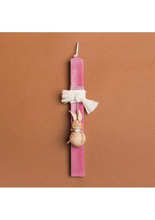 Beauty Home ΛΑΜΠΑΔΑ ΣΑΠΙΟ ΜΗΛΟ 33cm ΞΥΛΙΝΟΣ ΛΑΓΟΣ ΜΠΑΛΑ ΣΕ ΣΥΣΚΕΥΑΣΙΑ ΔΩΡΟΥ