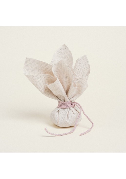 Beauty Home ΜΑΝΤΗΛΙ 27 x 27 cm ΕΚΡΟΥ ΧΡΥΣΟ LUREX