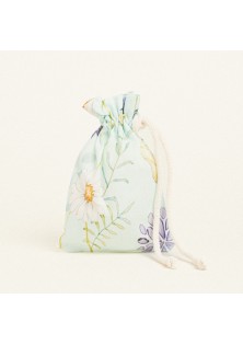 Beauty Home ΠΟΥΓΚΙ ΜΕ ΚΟΡΔΟΝΙ 12 x 17 cm ΠΟΠΛΙΝΑ ΑΝΘΗ ΣΕ ΒΕΡΑΜΑΝ ΦΟΝΤΟ