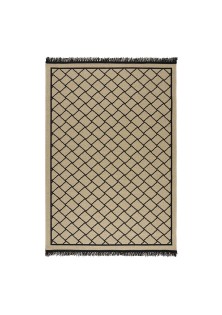Beauty Home Χαλί ψάθα με κρόσια Sol Art 9756 Μπεζ 133x190