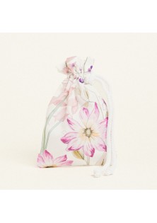 Beauty Home ΠΟΥΓΚΙ ΜΕ ΚΟΡΔΟΝΙ 12 x 17 cm ΠΟΠΛΙΝΑ ΑΝΘΗ ΣΕ ΛΙΛΑ ΑΠΟΧΡΩΣΕΙΣ