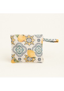 Beauty Home ΝΕΣΕΣΕΡ 29 x 25 cm ΣΤΟΦΑ ΛΕΜΟΝΙΑ ΣΕ ΦΟΝΤΟ ΜΕ ΠΛΑΚΑΚΙΑ
