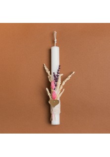 Beauty Home ΛΑΜΠΑΔΑ 25cm ΑΠΟΞΗΡΑΜΕΝΑ ΜΕ ΚΑΡΔΙΑ PLEXI GLASS ΡΟΖ ΣΕ ΣΥΣΚΕΥΑΣΙΑ ΔΩΡΟΥ