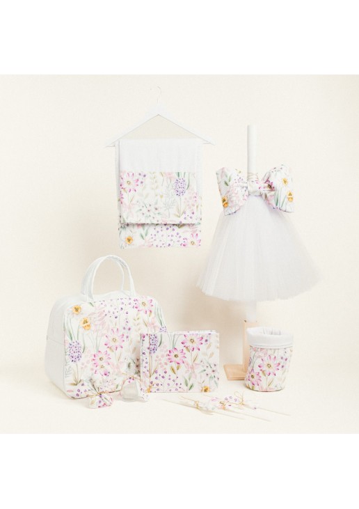 Beauty Home ΣΕΤ ΒΑΠΤΙΣΗΣ ΠΟΠΛΙΝΑ ΑΝΘΗ ΣΕ ΛΙΛΑ ΑΠΟΧΡΩΣΕΙΣ