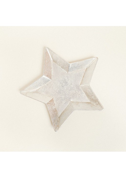 Beauty Home ΜΕΤΑΛΛΙΚΟΣ ΔΙΣΚΟΣ ΑΣΤΕΡΙ ΑΣΗΜΙ 36,5 x 38 x 2,5 CM