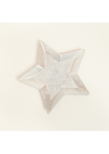 Beauty Home ΜΕΤΑΛΛΙΚΟΣ ΔΙΣΚΟΣ ΑΣΤΕΡΙ ΑΣΗΜΙ 36,5 x 38 x 2,5 CM