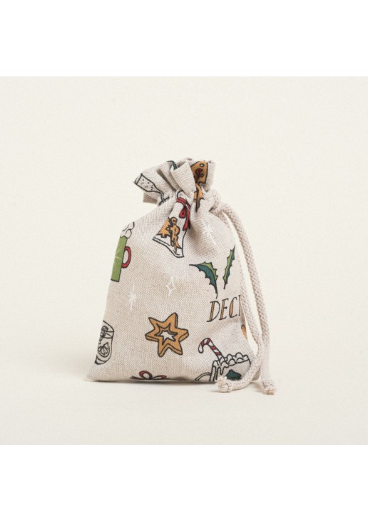 Beauty Home ΠΟΥΓΚΙ ΜΕ ΚΟΡΔΟΝΙ 12 x 17 cm ΠΡΑΣΙΝΑ ΧΡΙΣΤΟΥΓΕΝΝΙΑΤΙΚΑ ΣΧΕΔΙΑ