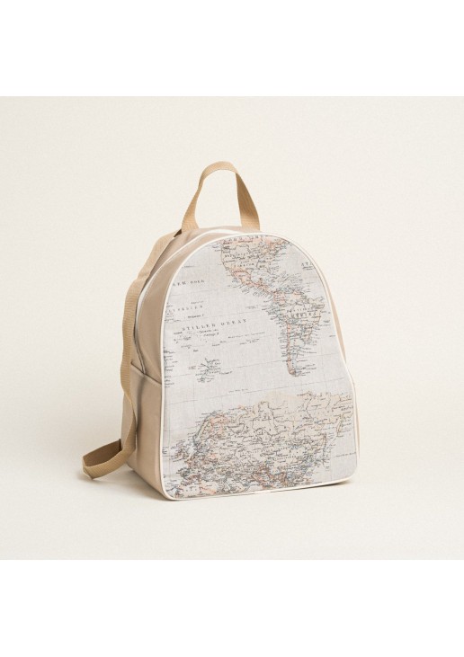 Beauty Home BACKPACK ΧΑΡΤΗ VINTAGE 43x35x23cm