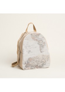 Beauty Home BACKPACK ΧΑΡΤΗ VINTAGE 43x35x23cm