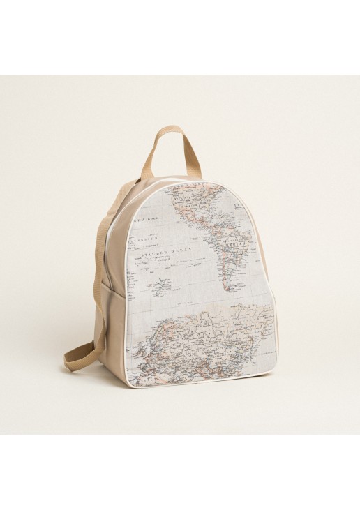 Beauty Home BACKPACK ΧΑΡΤΗ VINTAGE 43x35x23cm