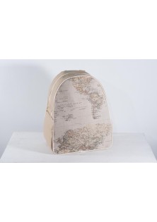 Beauty Home BACKPACK ΧΑΡΤΗ VINTAGE 43x35x23cm