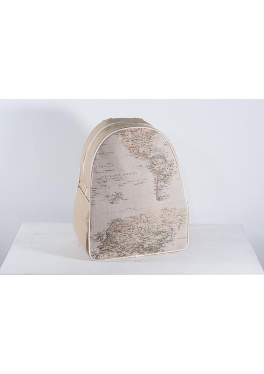 Beauty Home BACKPACK ΧΑΡΤΗ VINTAGE 43x35x23cm