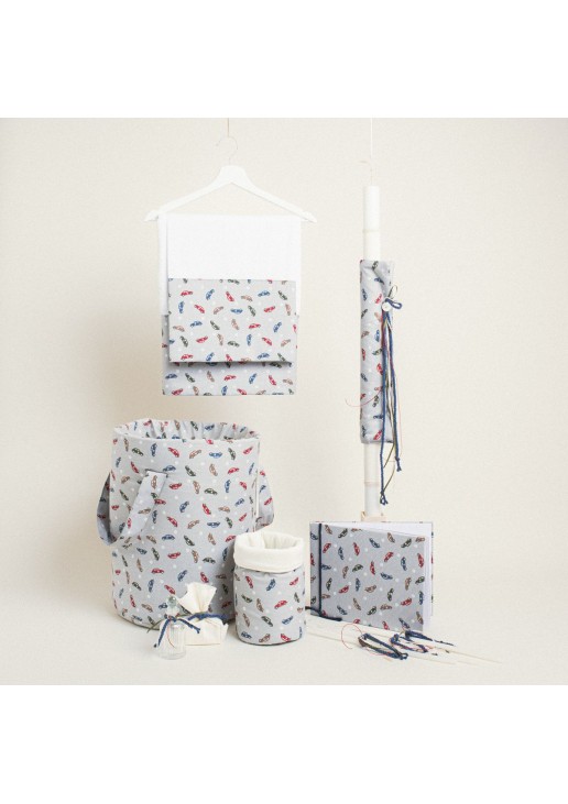 Beauty Home ΣΕΤ ΒΑΠΤΙΣΗΣ ΜΙΝΙ ΑΥΤΟΚΙΝΗΤΑΚΙΑ ΓΚΡΙ