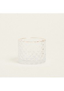 Beauty Home ΚΗΡΟΠΗΓΙΟ ΑΝΑΓΛΥΦΟ ΜΕ ΧΡΥΣΟ ΣΤΟΜΙΟ Ø7×5,5cm