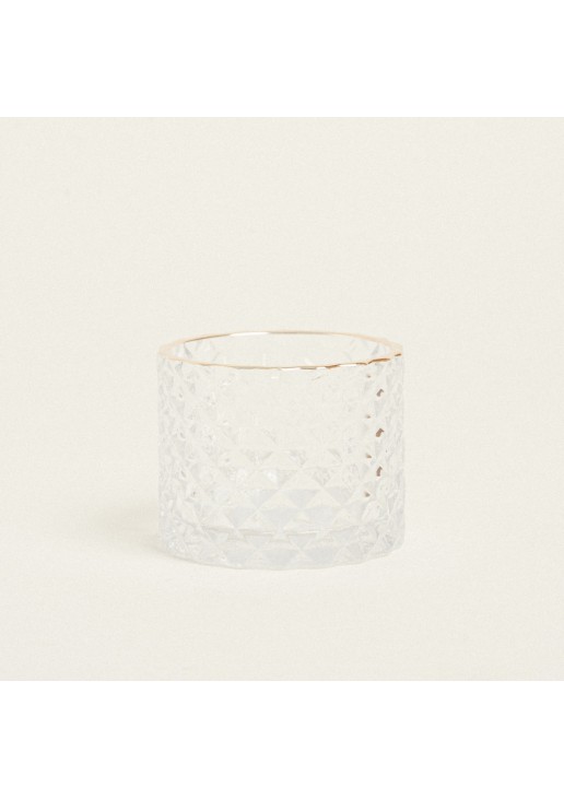 Beauty Home ΚΗΡΟΠΗΓΙΟ ΑΝΑΓΛΥΦΟ ΜΕ ΧΡΥΣΟ ΣΤΟΜΙΟ Ø7×5,5cm