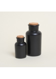Beauty Home ΜΠΟΥΚΑΛΑΚΙ ΜΑΥΡΟ ΜΑΤ ΜΕ ΦΕΛΛΟ 11 x 5,7 cm 125 ml