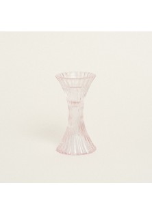 Beauty Home ΚΗΡΟΠΗΓΙΟ ΓΥΑΛΙΝΟ ΑΠΑΛΟ ΡΟΖ 7 x 14 cm