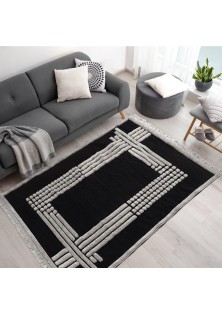 Χαλί Noir Art 9437 Black Μαύρο 133x190 Beauty Home