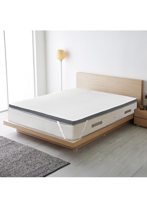 Beauty Home Ανώστρωμα Gel Memory Foam Relief Plus Art 4700 120x200 Λευκό