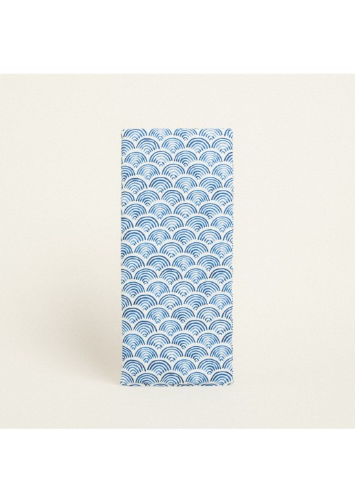 Beauty Home ΔΙΑΚΟΣΜΗΤΙΚΟ ΛΑΜΠΑΔΑΣ 35 x 22 cm ΜΠΛΕ ΚΥΜΑΤΑ