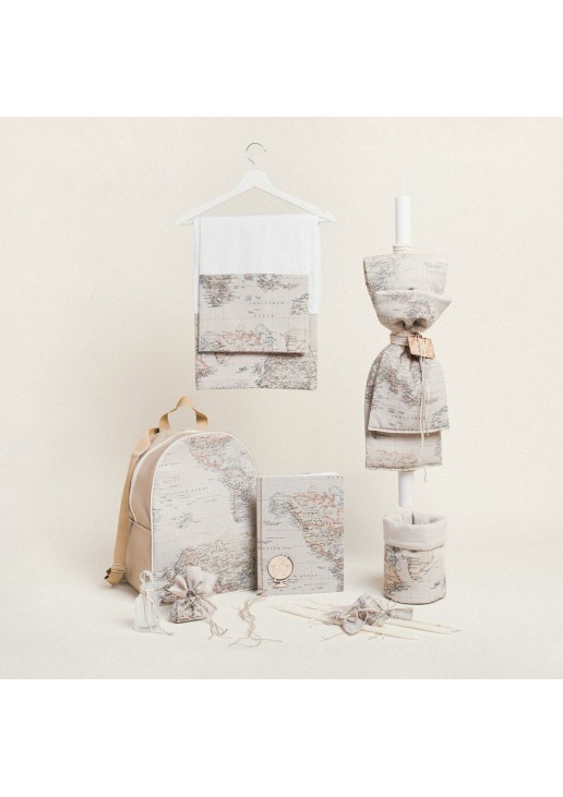 Beauty Home ΣΕΤ ΒΑΠΤΙΣΗΣ ΧΑΡΤΗΣ VINTAGE