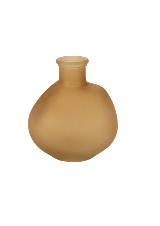 Beauty Home Γυάλινο Βάζο Assia Μπεζ 9,5 x 10,5 x7 CM – 250ml