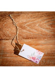Beauty Home 12 ΕΤΙΚΕΤΕΣ ΦΛΟΡΑΛ ΜΕ ΚΟΡΔΟΝΙ 4.5X7.5CM