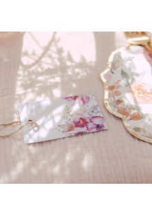 Beauty Home 12 ΕΤΙΚΕΤΕΣ ΦΛΟΡΑΛ ΜΕ ΚΟΡΔΟΝΙ 4.5X7.5CM