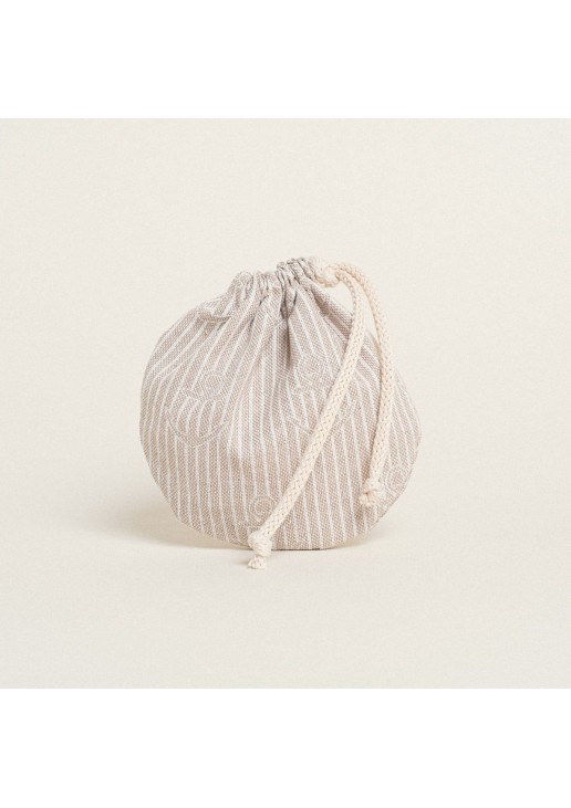 Beauty Home ΠΟΥΓΚΙ ΟΒΑΛ ΜΕ ΚΟΡΔΟΝΙ 13 x 14 cm ΑΓΚΥΡΑ ΡΙΓΕ ΜΠΕΖ