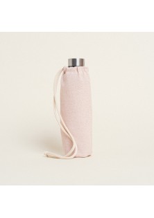 Beauty Home ΘΗΚΗ ΓΙΑ ΜΠΟΥΚΑΛΙ ΜΕ ΚΟΡΔΟΝΙ 22 x 12 cm ΡΟΖ ΧΡΥΣΟ LUREX