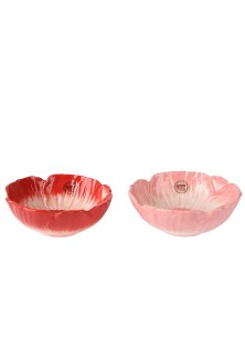 Beauty Home Μπωλ Κεραμικό παπαρούνα 12 x 5 cm Κόκκινο
