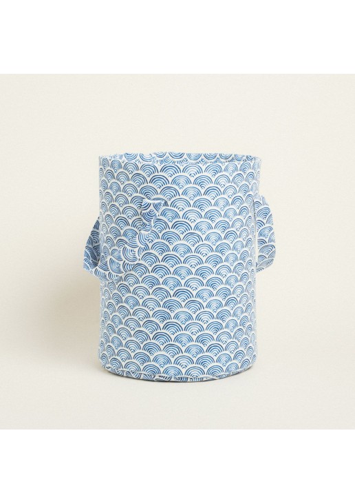 Beauty Home ΣΑΚΟΣ ΚΥΛΙΝΔΡΟΣ 43 x 30 cm ΜΠΛΕ ΚΥΜΑΤΑ