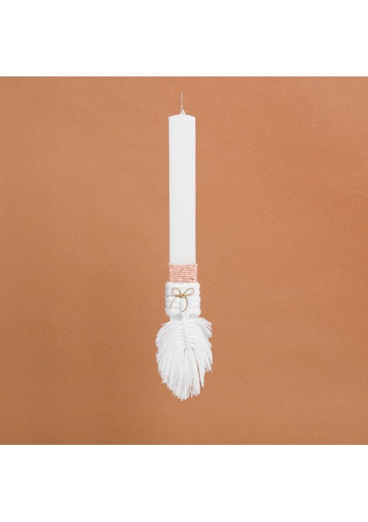 Beauty Home ΛΑΜΠΑΔΑ ΣΤΟΛΙΣΜΕΝΗ ΜΑΚΡΑΜΕ ΦΥΛΛΟ ΛΕΥΚΟ ΣΕ ΣΥΣΚΕΥΑΣΙΑ ΔΩΡΟΥ