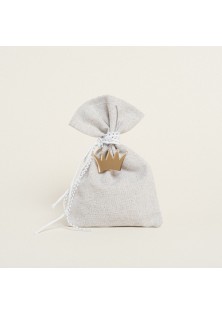 Beauty Home ΠΟΥΓΚΙ ΓΚΡΙ ΑΣΗΜΙ LUREX 12 x 17 cm