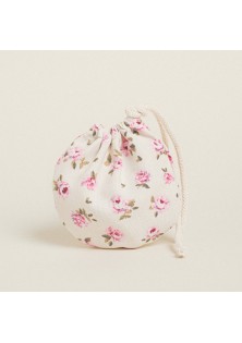 Beauty Home ΠΟΥΓΚΙ ΟΒΑΛ ΜΕ ΚΟΡΔΟΝΙ 13 x 14 cm ΜΙΝΙ ΦΛΟΡΑΛ ΕΚΡΟΥ