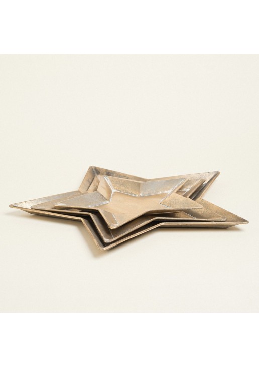 Beauty Home ΜΕΤΑΛΛΙΚΟΣ ΔΙΣΚΟΣ ΑΣΤΕΡΙ ΧΡΥΣΟΣ 57,5 x 60 x 2,5 CM