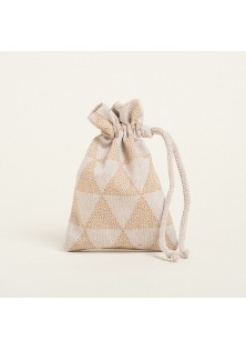 Beauty Home ΠΟΥΓΚΙ ΜΕ ΚΟΡΔΟΝΙ 12 x 17 cm ΤΡΙΓΩΝΑ ΜΠΕΖ ΠΟΥΑ