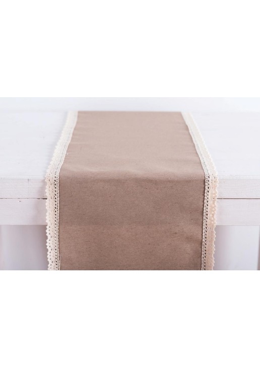 Beauty Home ΡΑΝΝΕΡ ΥΦΑΣΜΑΤΙΝΟ ΜΕ ΔΑΝΤΕΛΑ 30 cm x 1.5m ΤΖΗΝ
