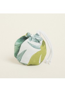 Beauty Home ΠΟΥΓΚΙ ΟΒΑΛ ΜΕ ΚΟΡΔΟΝΙ 13 x 14 cm ΤΡΟΠΙΚΑ ΦΥΛΛΑ