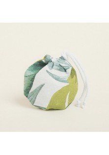 Beauty Home ΠΟΥΓΚΙ ΟΒΑΛ ΜΕ ΚΟΡΔΟΝΙ 13 x 14 cm ΤΡΟΠΙΚΑ ΦΥΛΛΑ