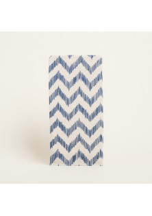 Beauty Home ΔΙΑΚΟΣΜΗΤΙΚΟ ΛΑΜΠΑΔΑΣ ΜΠΛΕ ΖΙΓΚΖΑΓΚ 35 x 22 cm