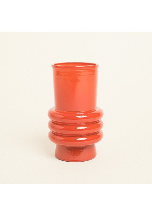 Beauty Home Γυάλινο Βάζο Ελάνη 17 CM