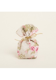 Beauty Home ΠΟΥΓΚΙ ΜΕ ΒΑΣΗ 8 x 12 cm ΦΛΟΡΑΛ VINTAGE ΜΠΕΖ ΦΟΝΤΟ