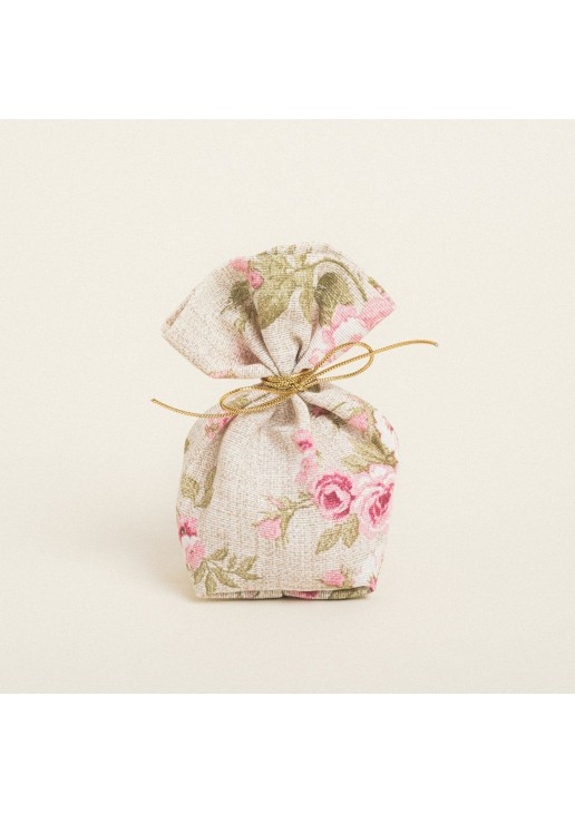 Beauty Home ΠΟΥΓΚΙ ΜΕ ΒΑΣΗ 8 x 12 cm ΦΛΟΡΑΛ VINTAGE ΜΠΕΖ ΦΟΝΤΟ