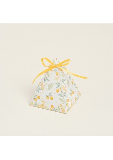 Beauty Home ΤΡΙΓΩΝΟ ΚΟΥΤΑΚΙ ΛΕΜΟΝΙΑ ΜΕ ΚΟΡΔΕΛΑ 8,5 x 6,5 cm 10 ΤΜΧ