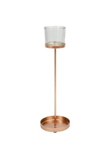 Beauty Home ΚΗΡΟΠΗΓΙΟ BILBAO ΡΟΖ ΧΡΥΣΟ 9.5 X 32 CM