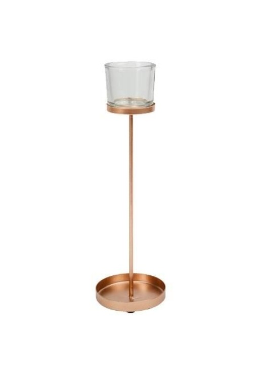 Beauty Home ΚΗΡΟΠΗΓΙΟ BILBAO ΡΟΖ ΧΡΥΣΟ 9.5 X 32 CM